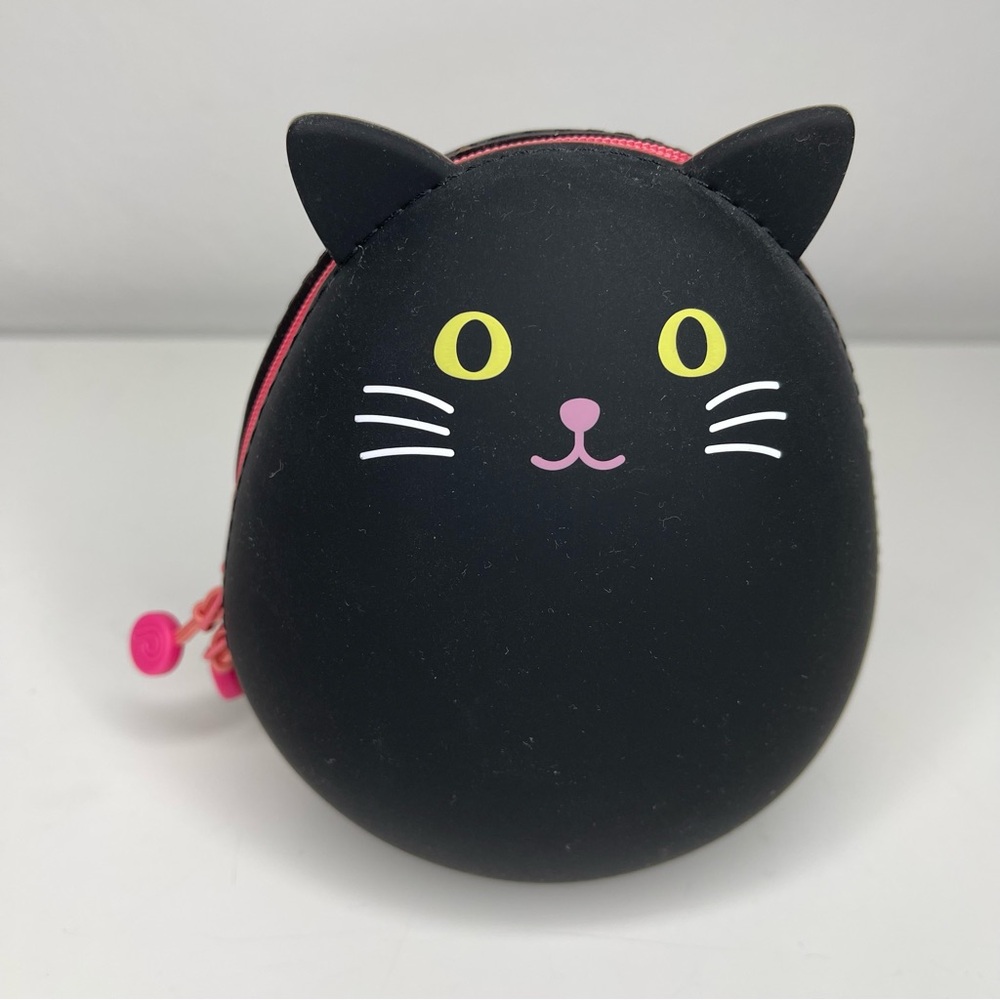 Like New Punilabo Cat Silicone Stand Up Zippered Pouch
